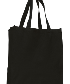Q-Tees Canvas Gusset Shopping Tote