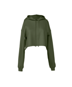 BELLA+CANVAS Women's Cropped Fleece Hoodie 7502bc - Image 3